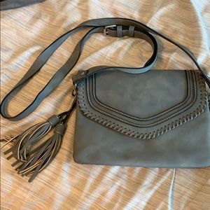 Francesca’s Blue Tassel Purse